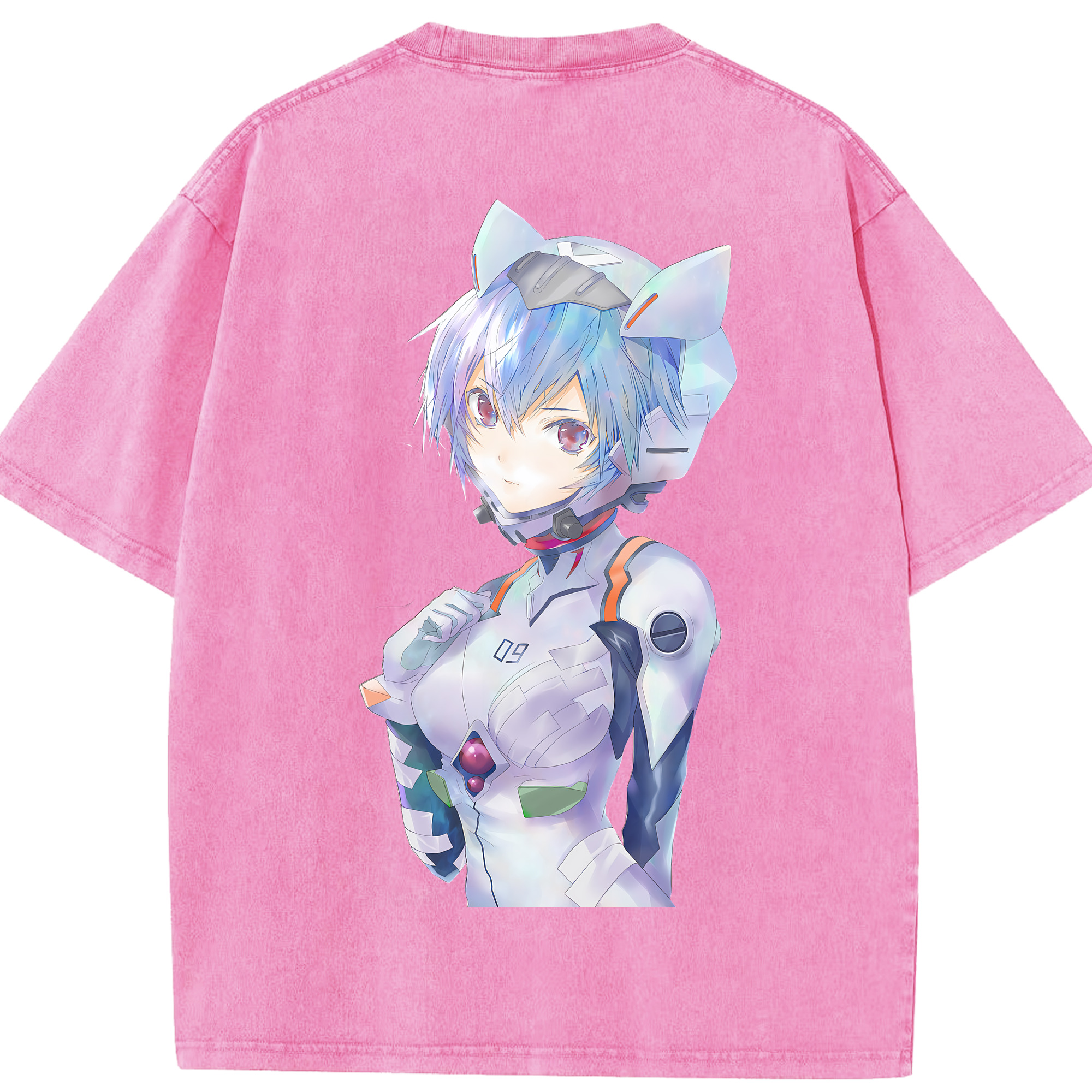 （画像用） EVA 新世紀エヴァンゲリオン 綿100% ヴィンテージ風 半袖Tシャツ（背面プリント）